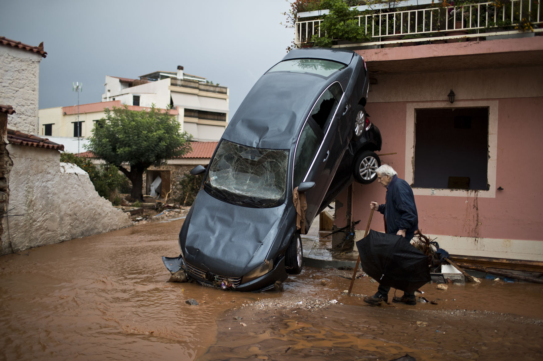 APTOPIX Greece Storms